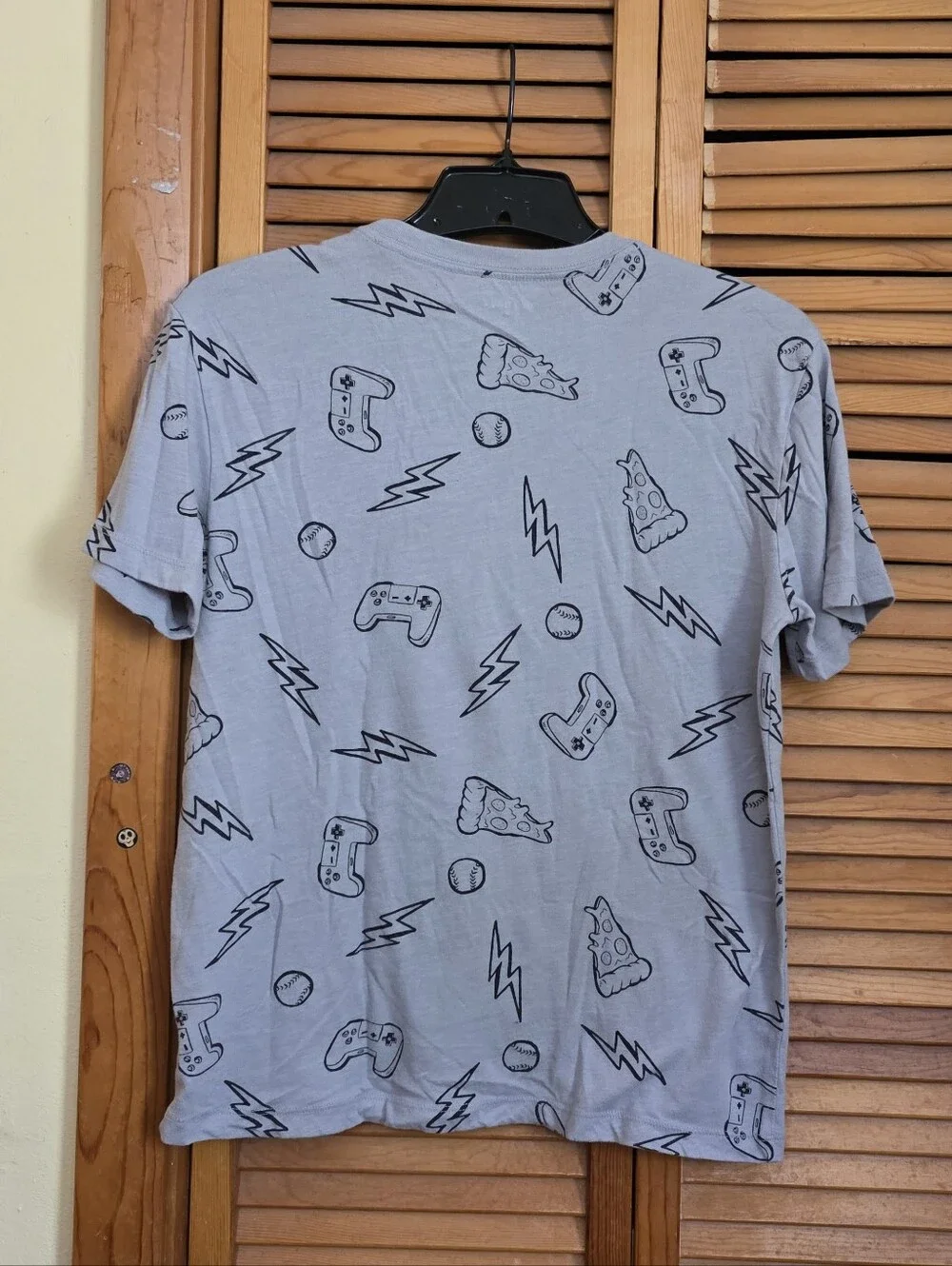 EUC Old Navy Kid's Gaming & Pizza Graphic Tee Size XL